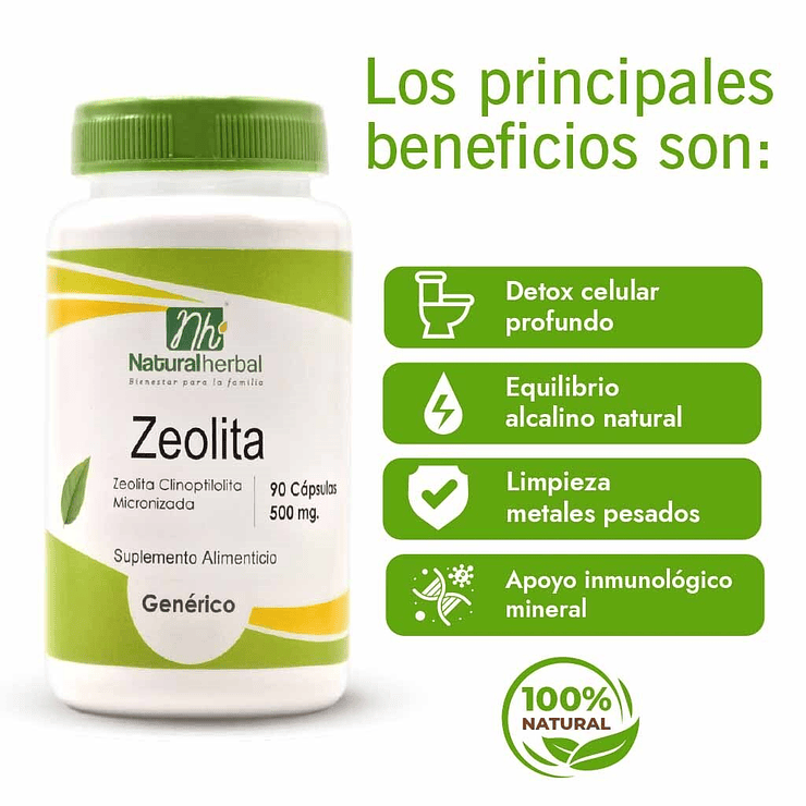 ZEOLITA CAPSULAS 500 MG